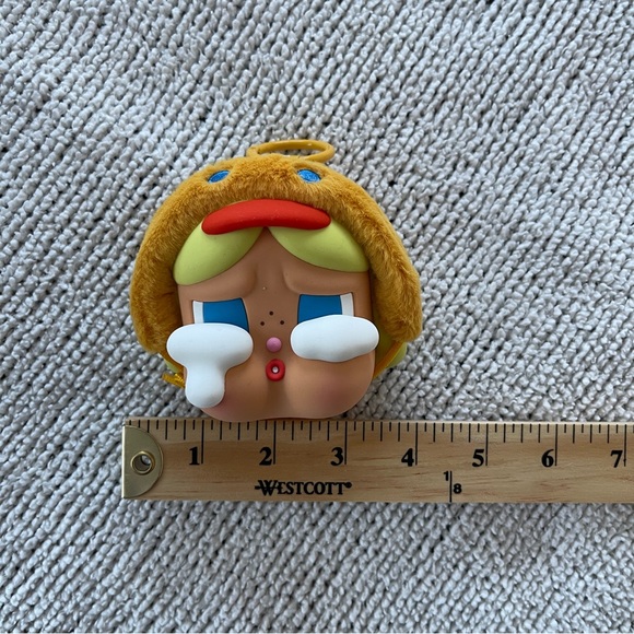 Cry baby Face Plush Toy keychain with pouch  - Yellow and Blue - Picture 7 of 7